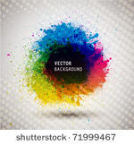 colorful ink splash banner.