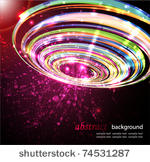 abstract perspective circle...