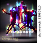 party background. vector...