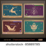 vintage collection of chipboard ...