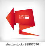  abstract image of a red arrow...