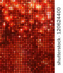 vertical red  mosaic