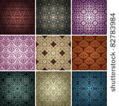 set of 9 seamless patterns....