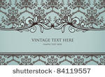 vintage frame on seamless...