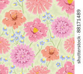 floral seamless pattern. hand...