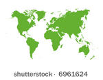 vector world map isolated over...