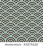 retro circle in abstract pattern