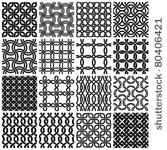 set of black and white...