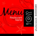 restaurant menu vector