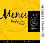 restaurant menu vector