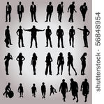 vector people silhouettes