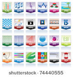 document icons set  file...