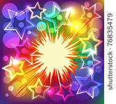 explosion background with many...
