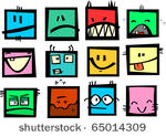 funny vector rectangular...