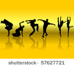 dancing silhouettes
