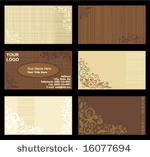 business cards templates set of ...