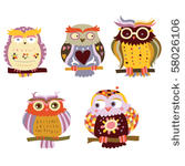 collection of cute  colorful...
