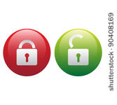 glassy vector lock and unlock...