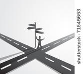 crossroads vector