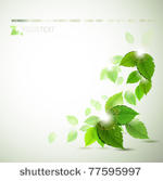 background with fresh green...