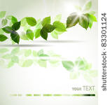 background with fresh green...