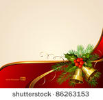 festive  bells  with christmas...