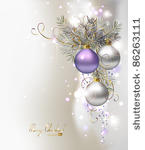 light christmas background with ...