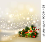 christmas background  with...