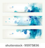 set of three banners  abstract  ...