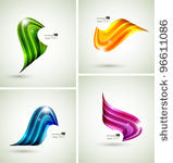 set of four abstract symbols