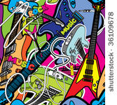 vector seamless music...