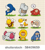 cute cartoon animals