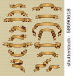 old banners  vector 