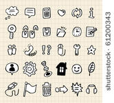 hand draw web icon