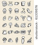 doodle food drink hand draw
