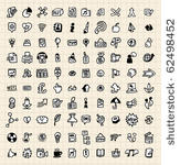 100 hand draw  web icon