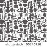 seamless  kitchen pattern