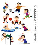 cartoon sport  icon