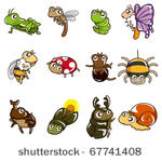 cartoon bug icon