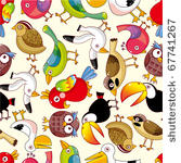 seamless bird pattern