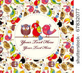 cartoon bird card