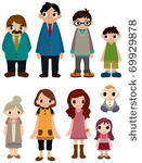 cartoon family icon