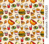 seamless fast food pattern