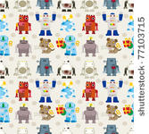 seamless robot pattern