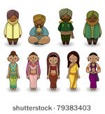 vector of cartoon indian icon...