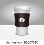 3d coffee cup vector...