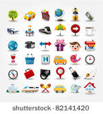 travel icons symbol collection. ...