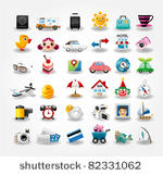 travel icons symbol collection. ...