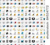 icons for cloud network ...