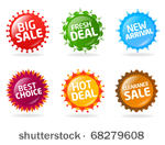 colorful sale label collection